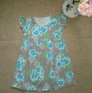 *SOLD* Gray & Blue Floral Dress